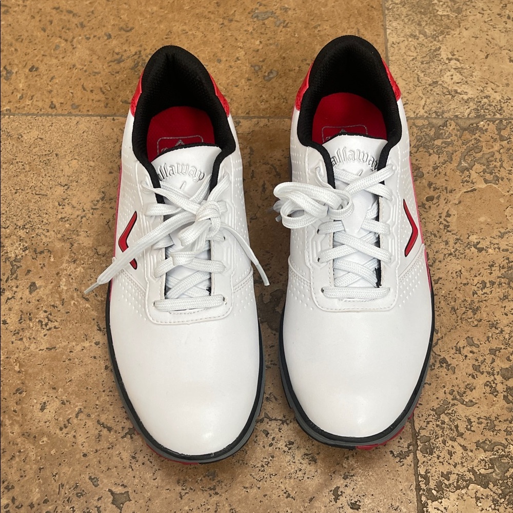 Callaway Men's Athletic Shoes in White and Red size 8 NWOB